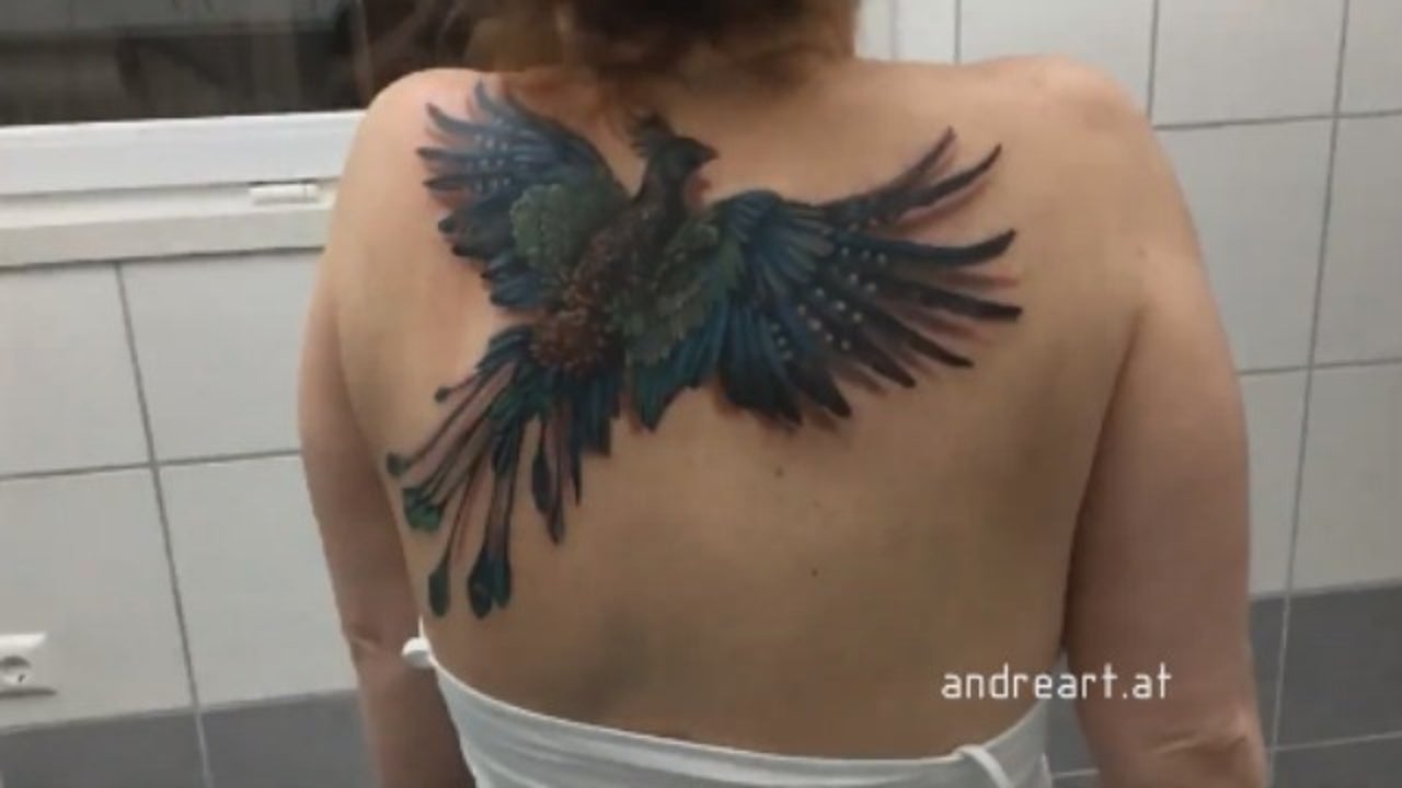 Dragon - Phoenix Tattoo on My by Chtistina Patanian